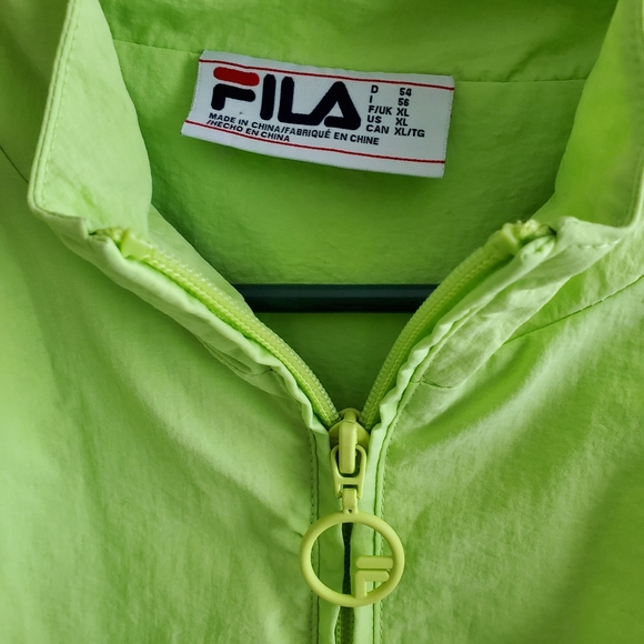 FILA Dani Bright Green Windbreaker Jacket - Picture 4 of 6